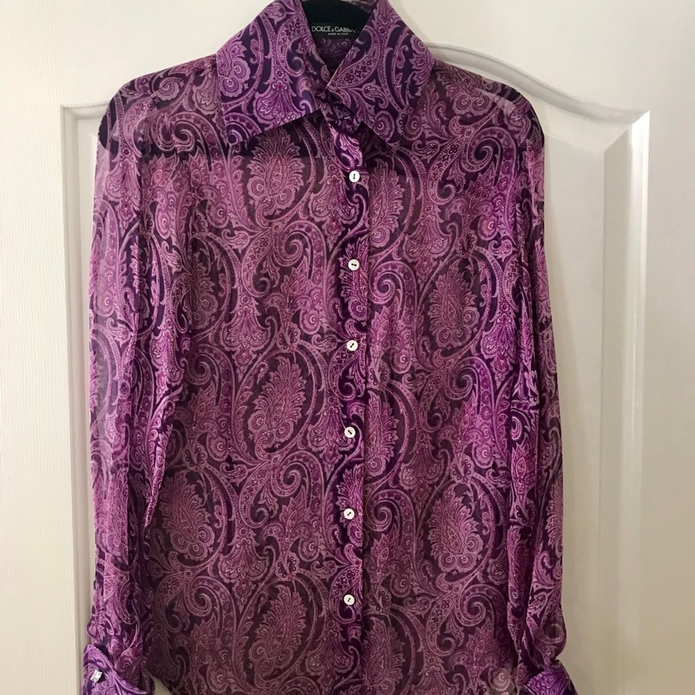 DOLCE SND GABBANA SILK BLOUSE